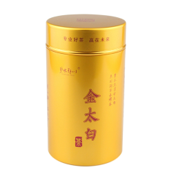 金太白白茶茶盒金色铝罐